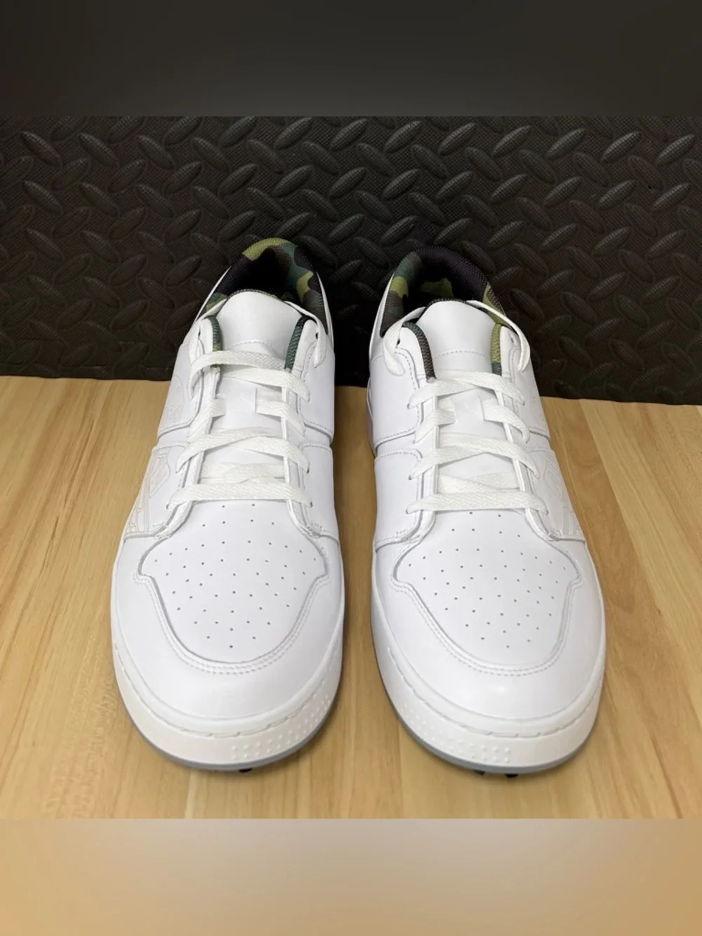 Air Jordan NU Retro 1 G Golf Shoes White Camo Green FZ4153-102 Mens Size 12.5‎